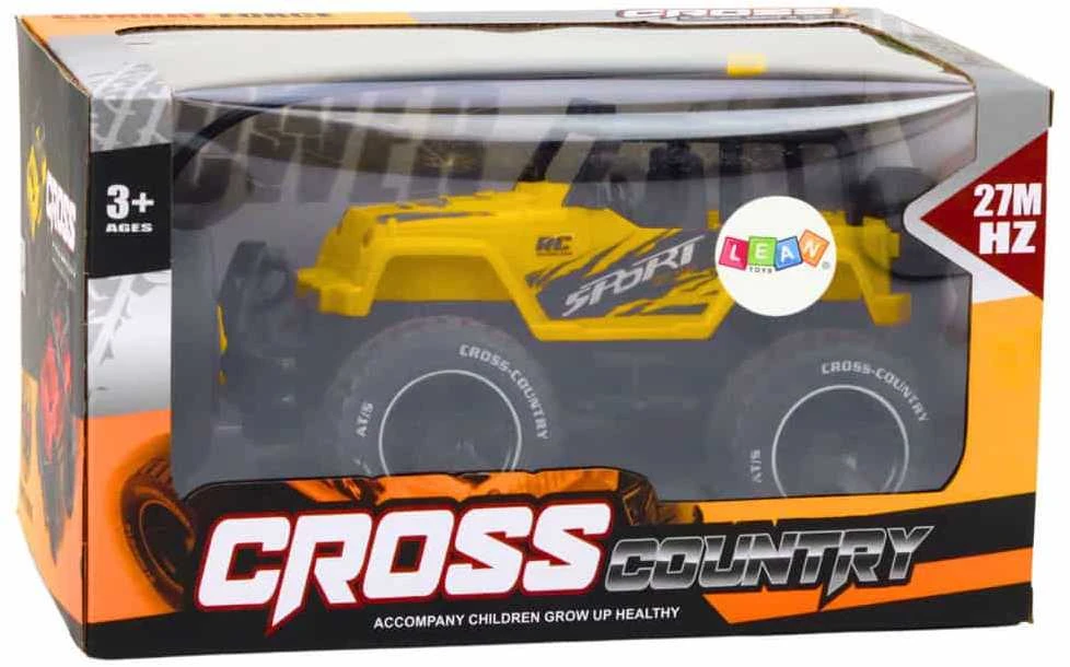 Lean Toys Nuotoliniu būdu valdomas bekelės automobilis RC 1:18 geltonas
