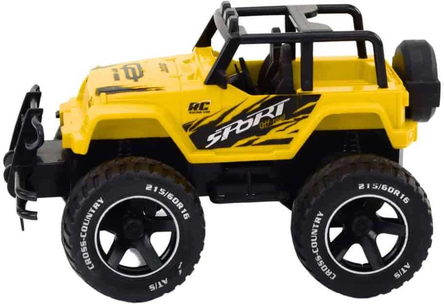 Lean Toys Nuotoliniu būdu valdomas bekelės automobilis RC 1:18 geltonas