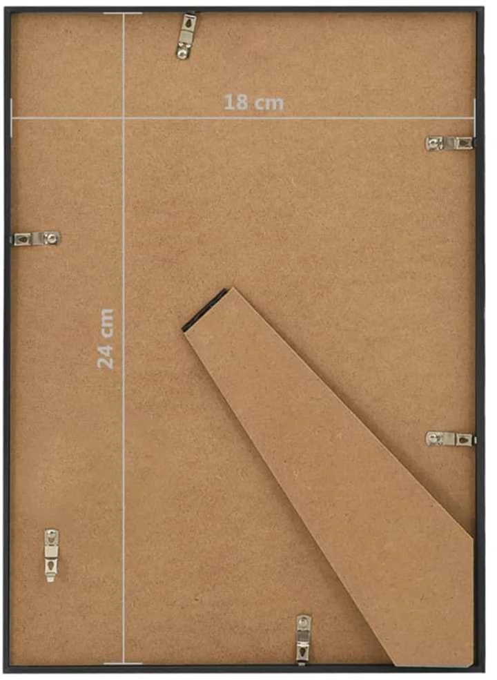 Nuotraukų rėmelis Nuotraukų rėmeliai-koliažai, 3vnt., juodi, 18x24cm, MDF