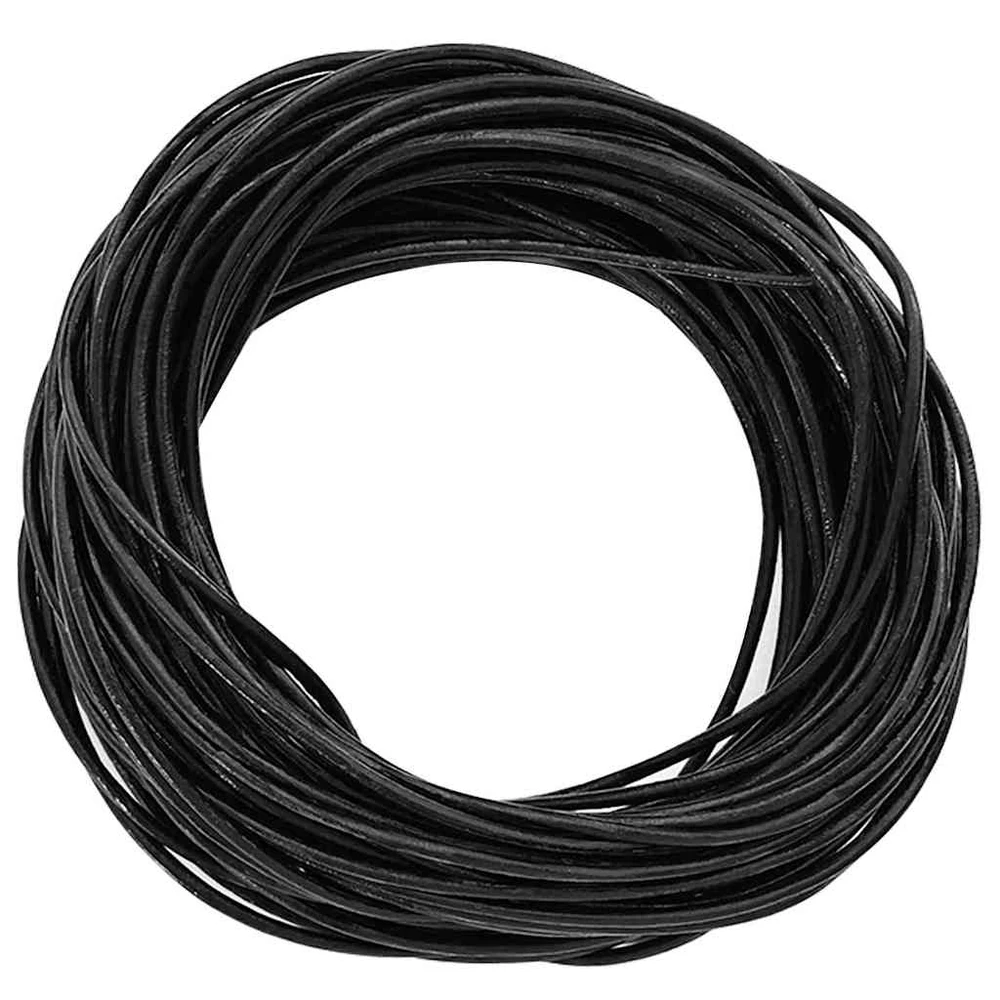 Odinė gija 1 Juoda Ø2 mm x 10 m Oda