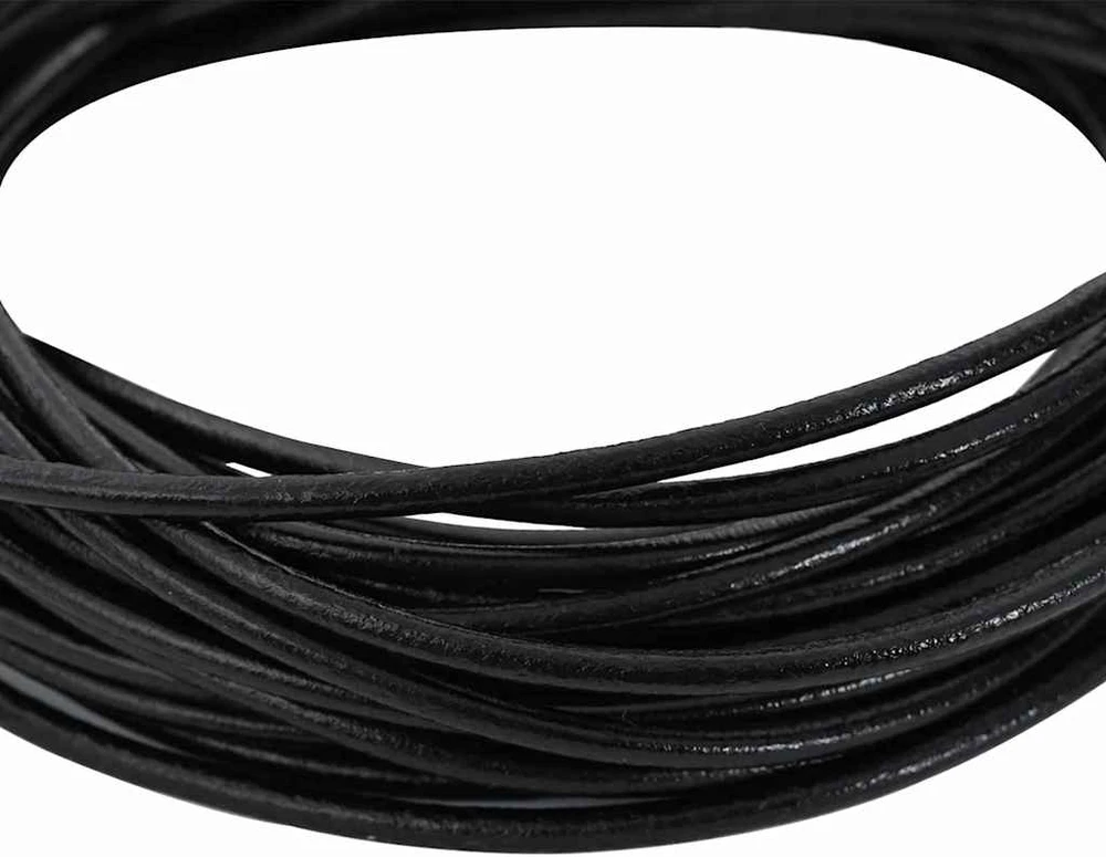 Odinė gija 1 Juoda Ø2,5 mm x 10 m Oda