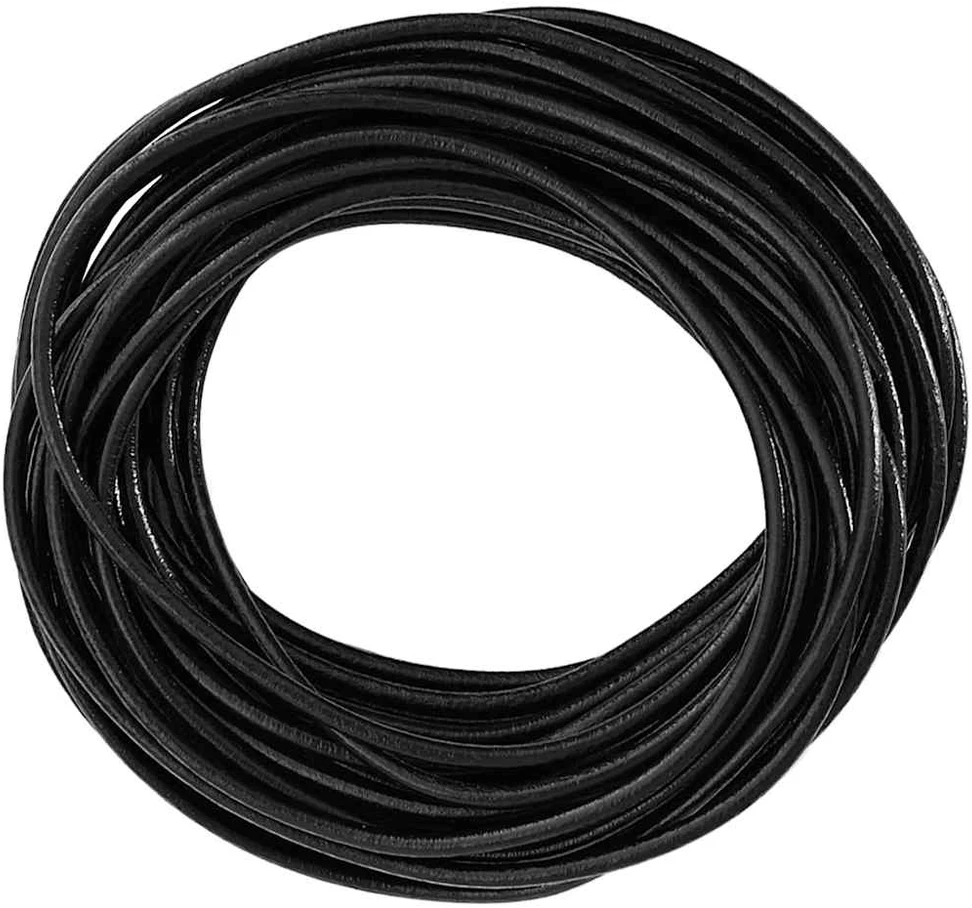Odinė gija 1 Juoda Ø2,5 mm x 10 m Oda