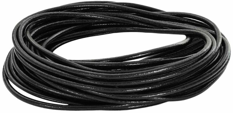 Odinė gija 1 Juoda Ø3 mm x 10 m Oda