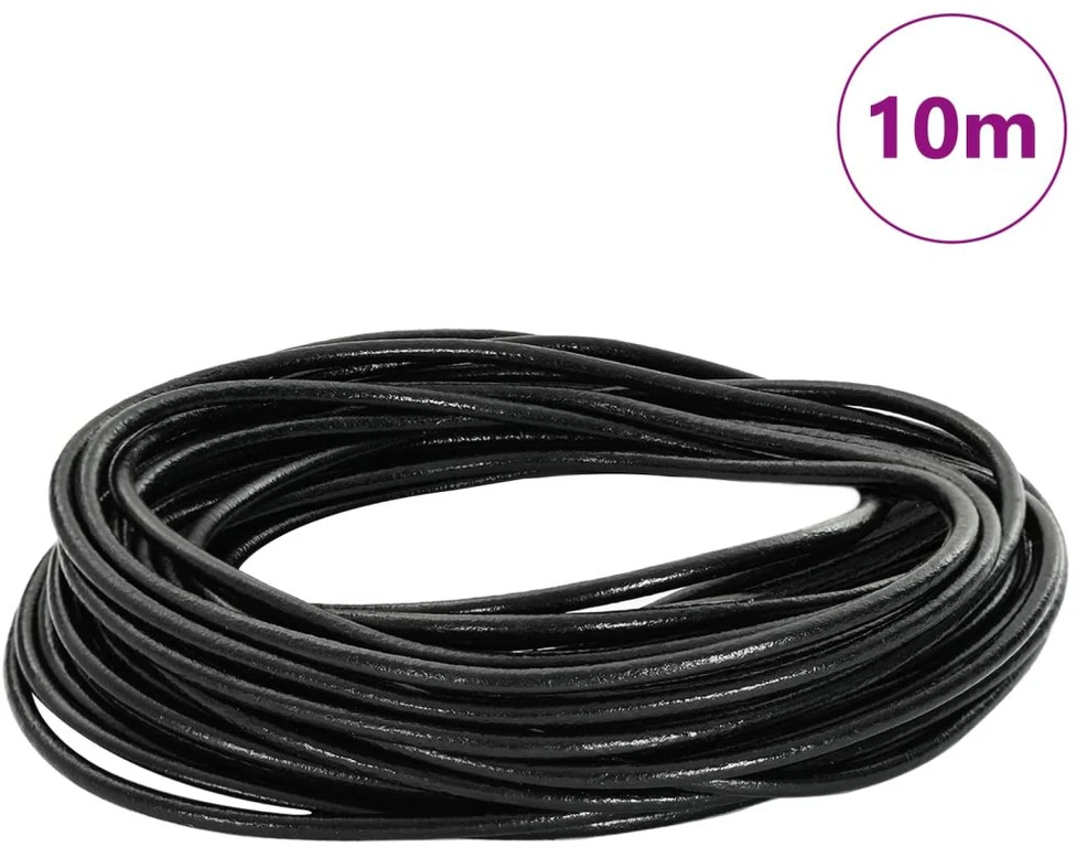 Odinė gija 1 Juoda Ø3 mm x 10 m Oda