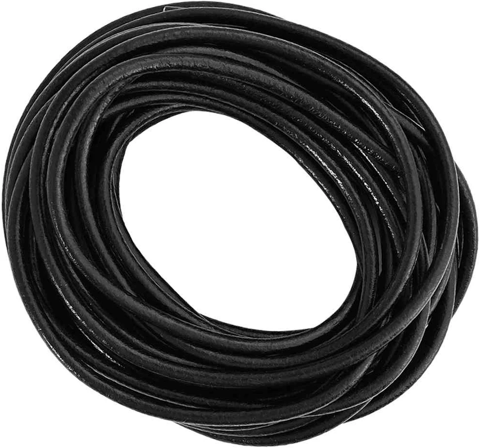 Odinė gija 1 Juoda Ø4 mm x 5 m Oda