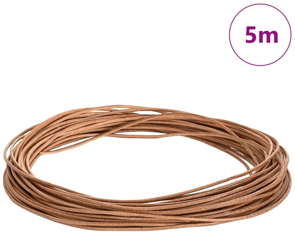 Odinė gija 1 Ruda Ø1 mm x 5 m Oda