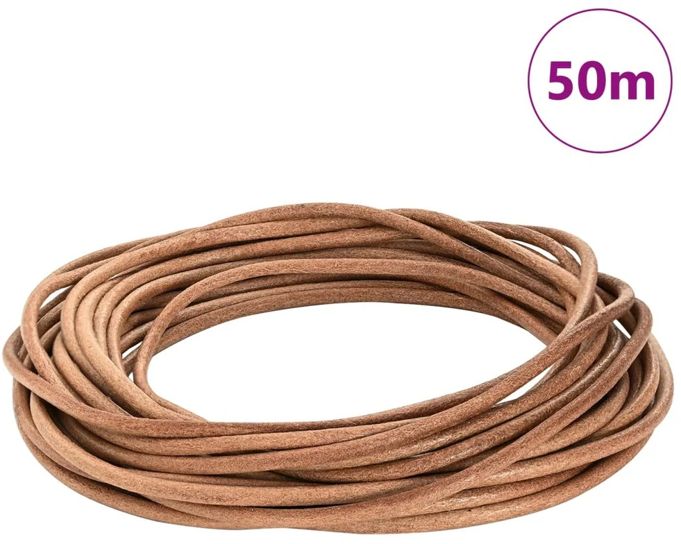 Odinė gija 1 Ruda Ø5 mm x 50 m Oda