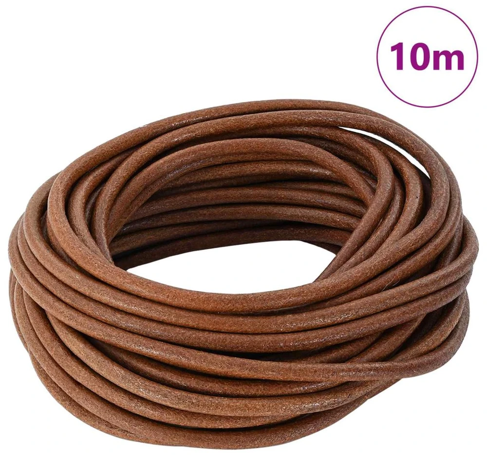 Odinė gija 1 Šviesiai rudas Ø4 mm x 10 m Oda
