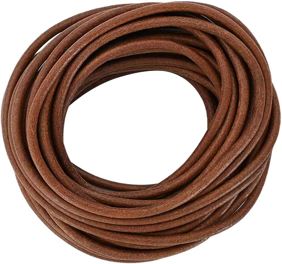 Odinė gija 1 Šviesiai rudas Ø4 mm x 10 m Oda