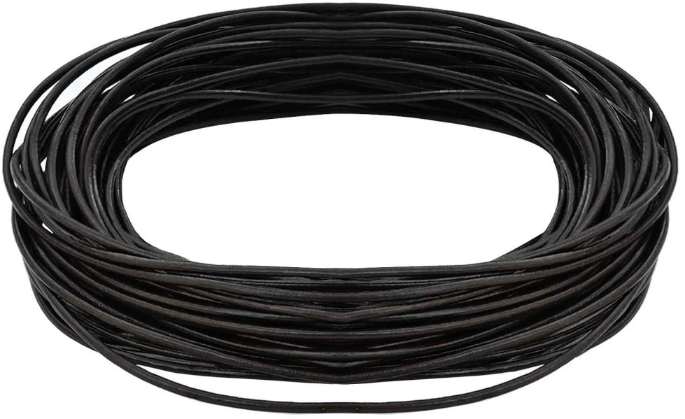 Odinė gija 1 Tamsiai rudas Ø1 mm x 5 m Oda
