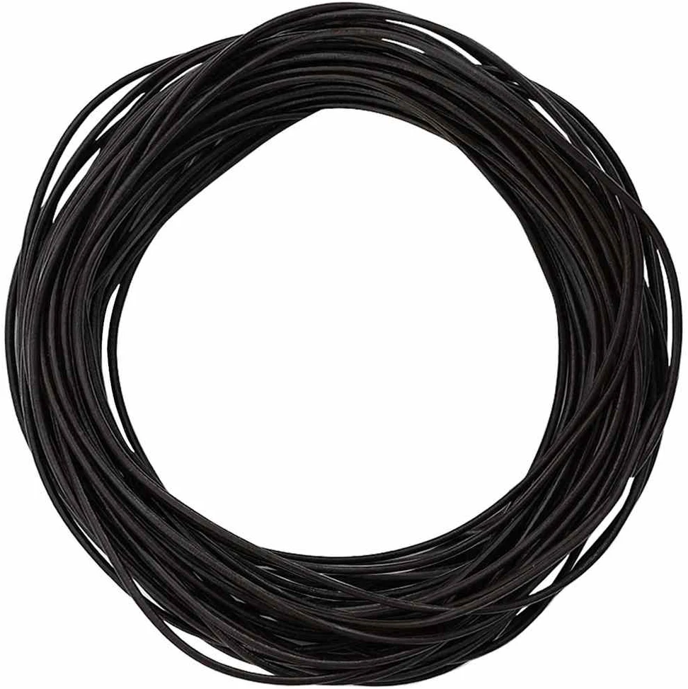 Odinė gija 1 Tamsiai rudas Ø1 mm x 50 m Oda