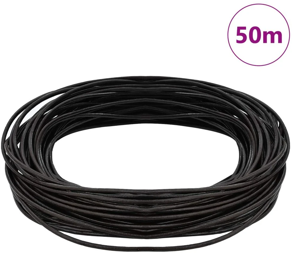 Odinė gija 1 Tamsiai rudas Ø1 mm x 50 m Oda