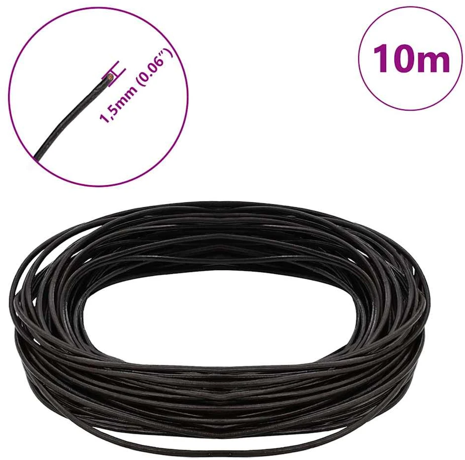 Odinė gija 1 Tamsiai rudas Ø1,5 mm x 10 m Oda