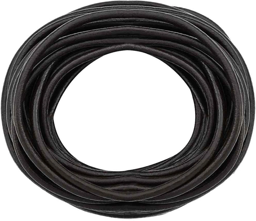 Odinė gija 1 Tamsiai rudas Ø5 mm x 5 m Oda