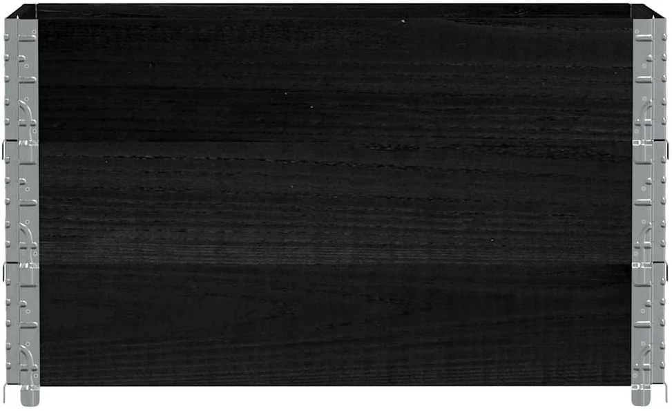 Padėklų apvadai, 3vnt., juodi, 100x50cm, pušies masyvas