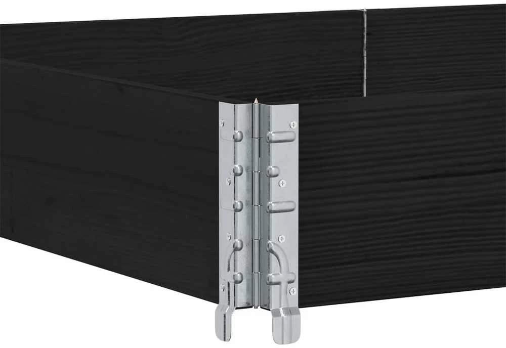 Padėklų apvadai, 3vnt., juodi, 150x100cm, pušies masyvas