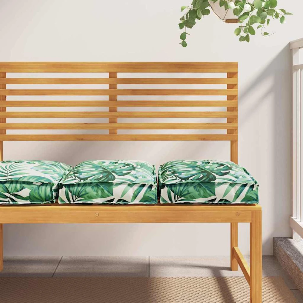 Pagalvėlė 2 pcs Lapų raštas 40 x 40 x 8 cm Oksfordo audinys