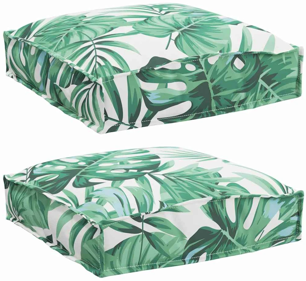Pagalvėlė 2 pcs Lapų raštas 40 x 40 x 8 cm Oksfordo audinys