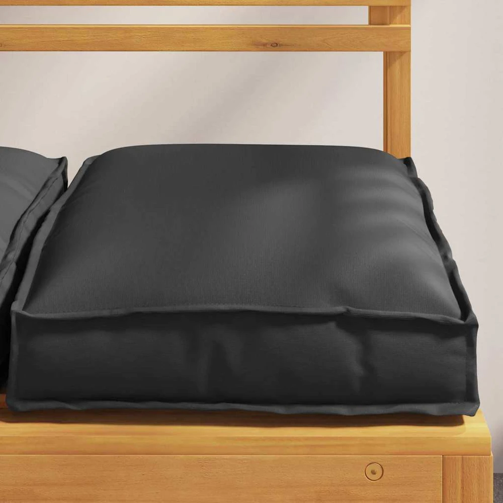 Pagalvėlė 4 pcs Juoda 40 x 40 x 8 cm Oksfordo audinys