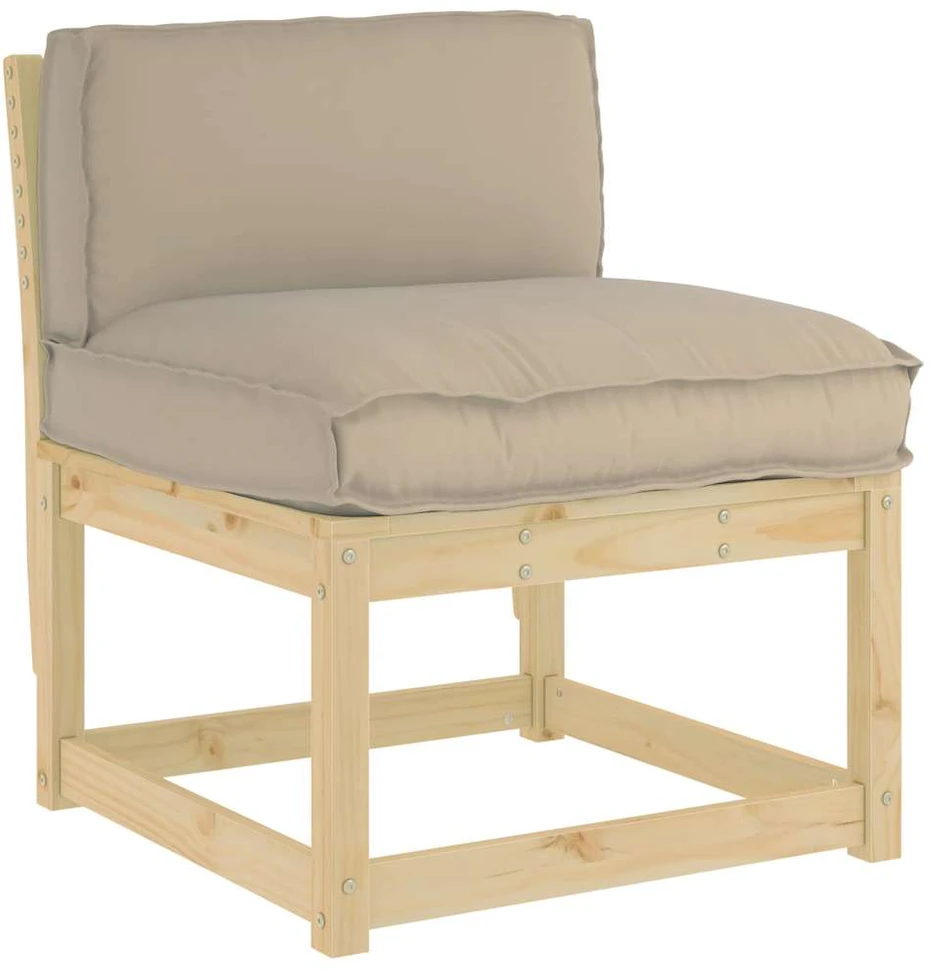 Pagalvėlė Oksfordo audinys Taupe 70 x 40 x 12 cm