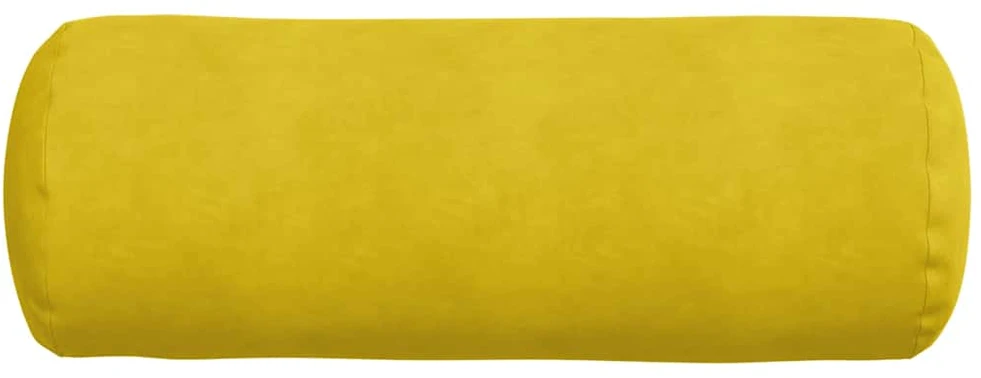 Pagalvės 2 pcs Geltona Ø 25 x 70 cm Kordūrinis audinys