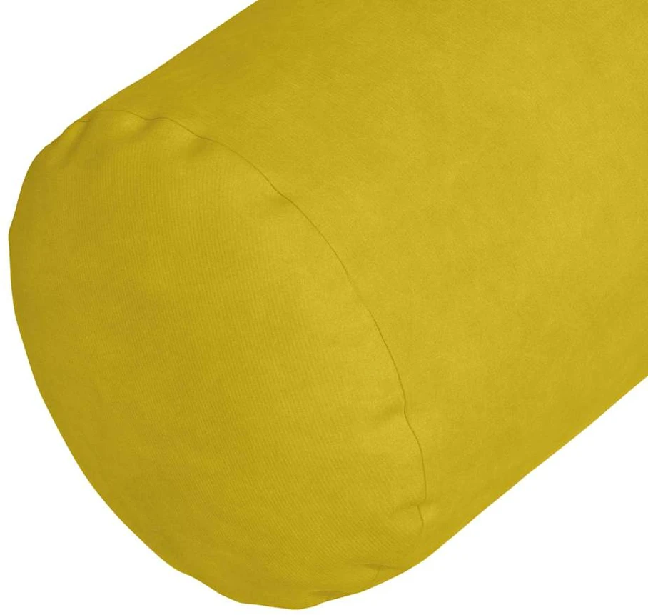 Pagalvės 2 pcs Geltona Ø 25 x 70 cm Kordūrinis audinys
