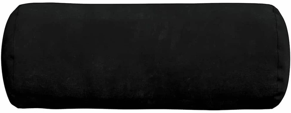 Pagalvės 2 pcs Juoda Ø 15 x 40 cm Mikropluošto audinys