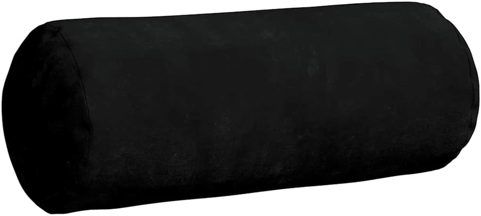 Pagalvės 2 pcs Juoda Ø 15 x 40 cm Mikropluošto audinys