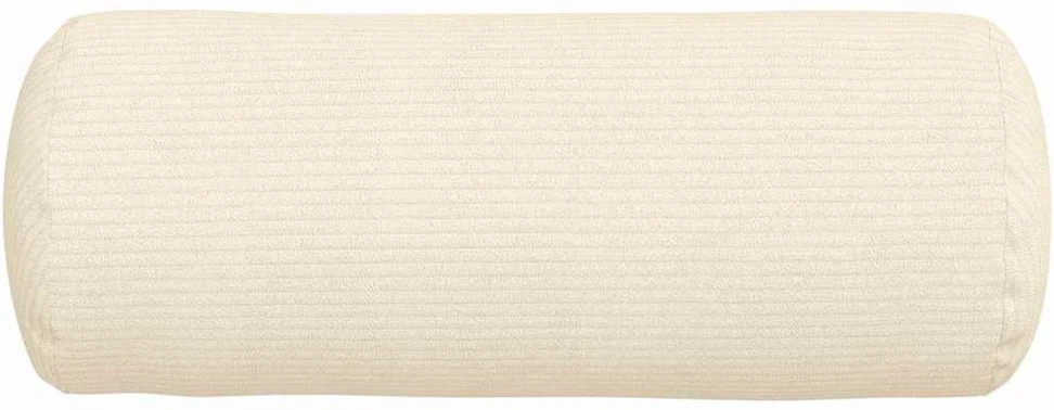 Pagalvės 2 pcs Kreminė Ø 15 x 40 cm Kordūrinis audinys