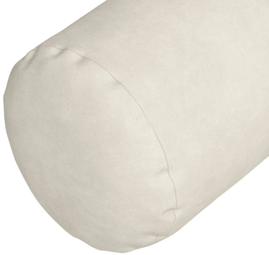 Pagalvės 2 pcs Kreminė Ø 15 x 40 cm Kordūrinis audinys