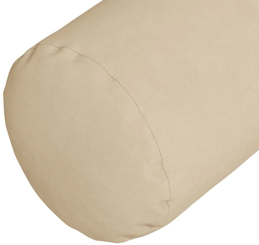 Pagalvės 2 pcs Kreminė Ø 25 x 70 cm Mikropluošto audinys