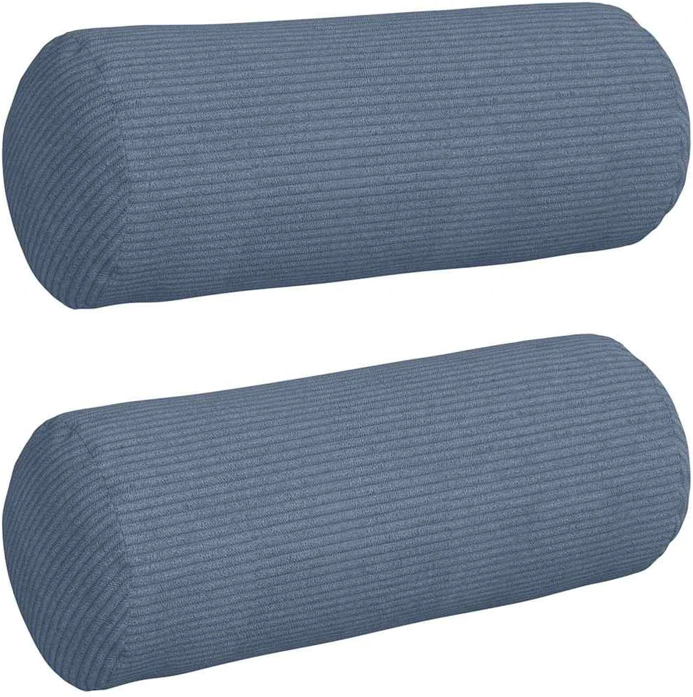 Pagalvės 2 pcs Mėlyna Ø 15 x 40 cm Kordūrinis audinys