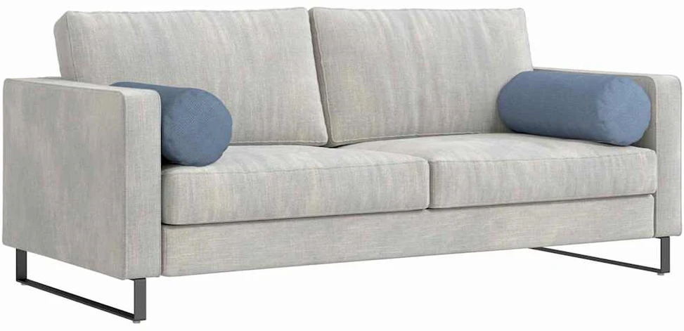 Pagalvės 2 pcs Mėlyna Ø 25 x 70 cm Kordūrinis audinys
