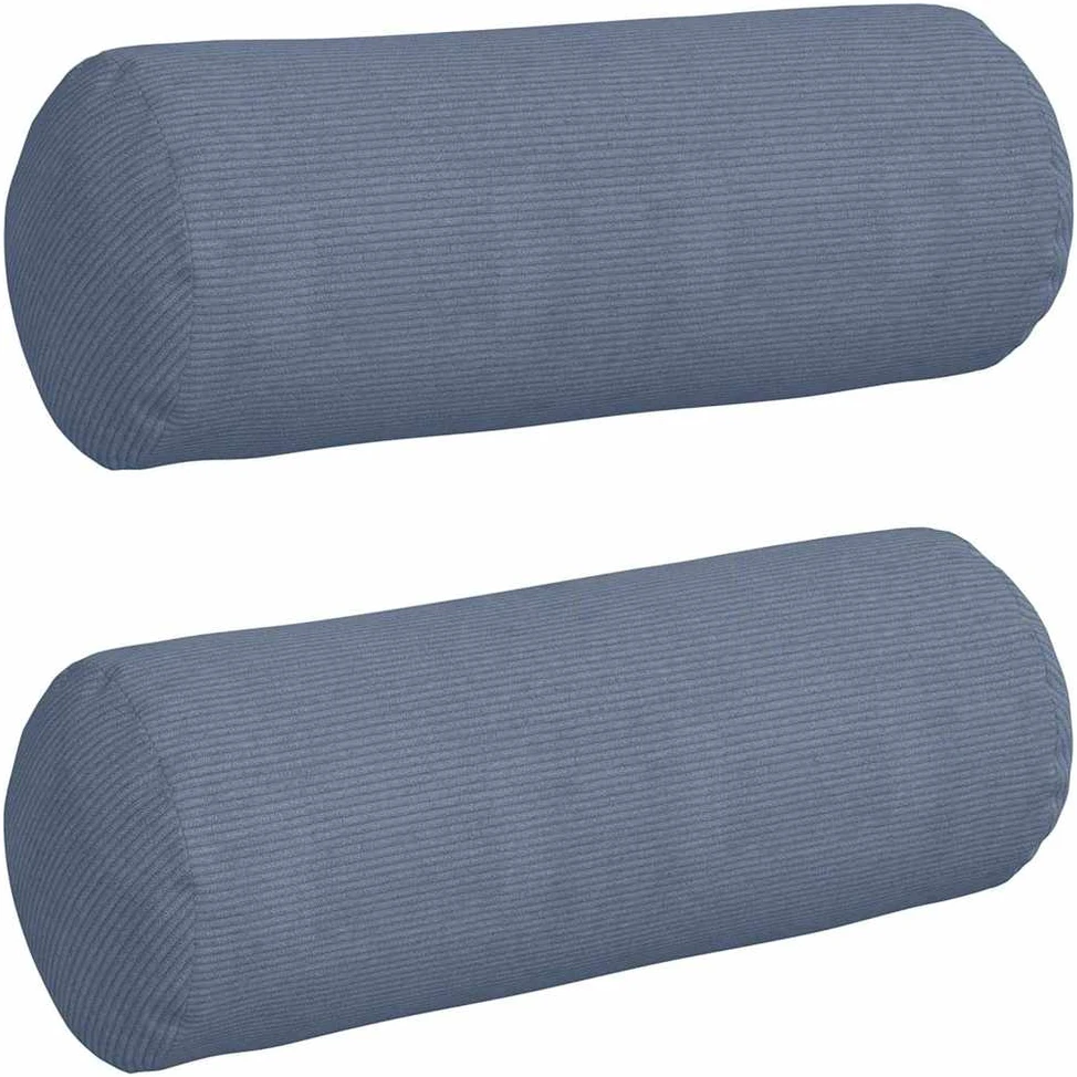 Pagalvės 2 pcs Mėlyna Ø 25 x 70 cm Kordūrinis audinys