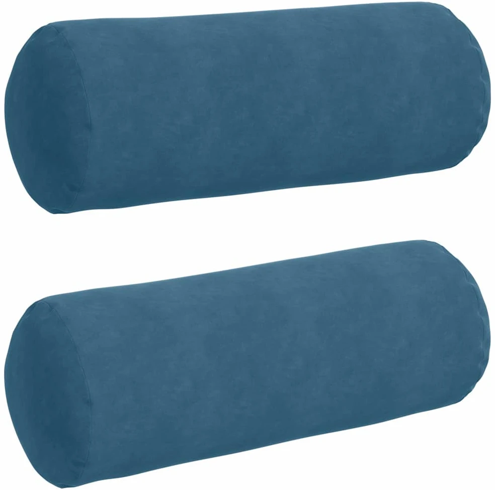 Pagalvės 2 pcs Mėlyna Ø 25 x 70 cm Kordūrinis audinys