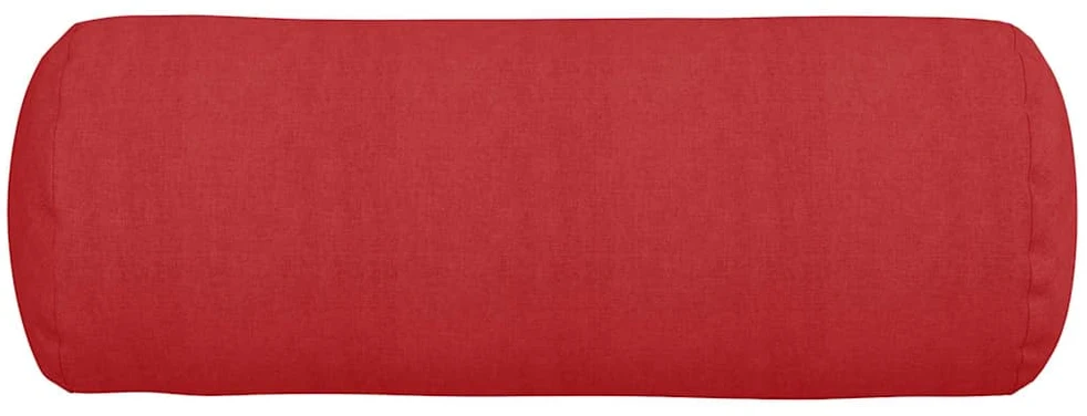 Pagalvės 2 vnt. audinys Raudona Ø 25 x 70 cm