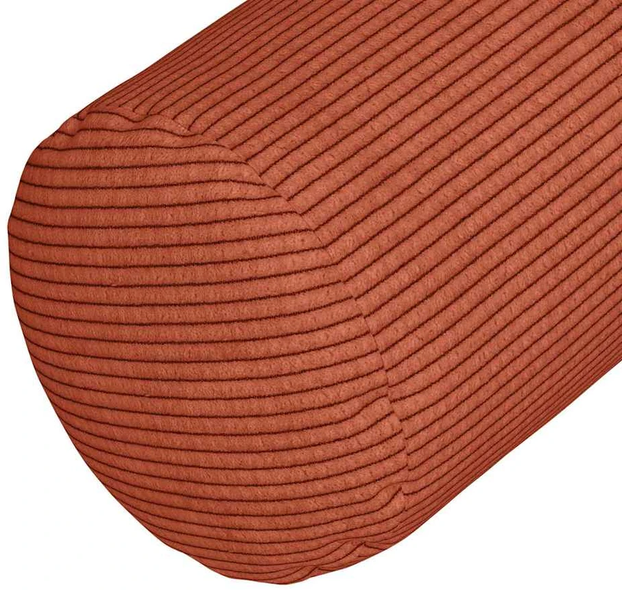 Pagalvės 2 pcs Raudona oranžinė Ø 15 x 40 cm Kordūrinis audinys
