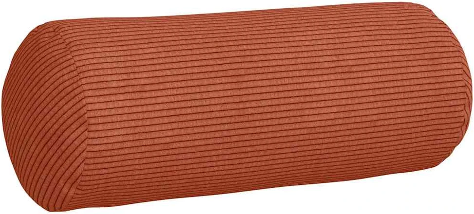 Pagalvės 2 pcs Raudona oranžinė Ø 15 x 40 cm Kordūrinis audinys