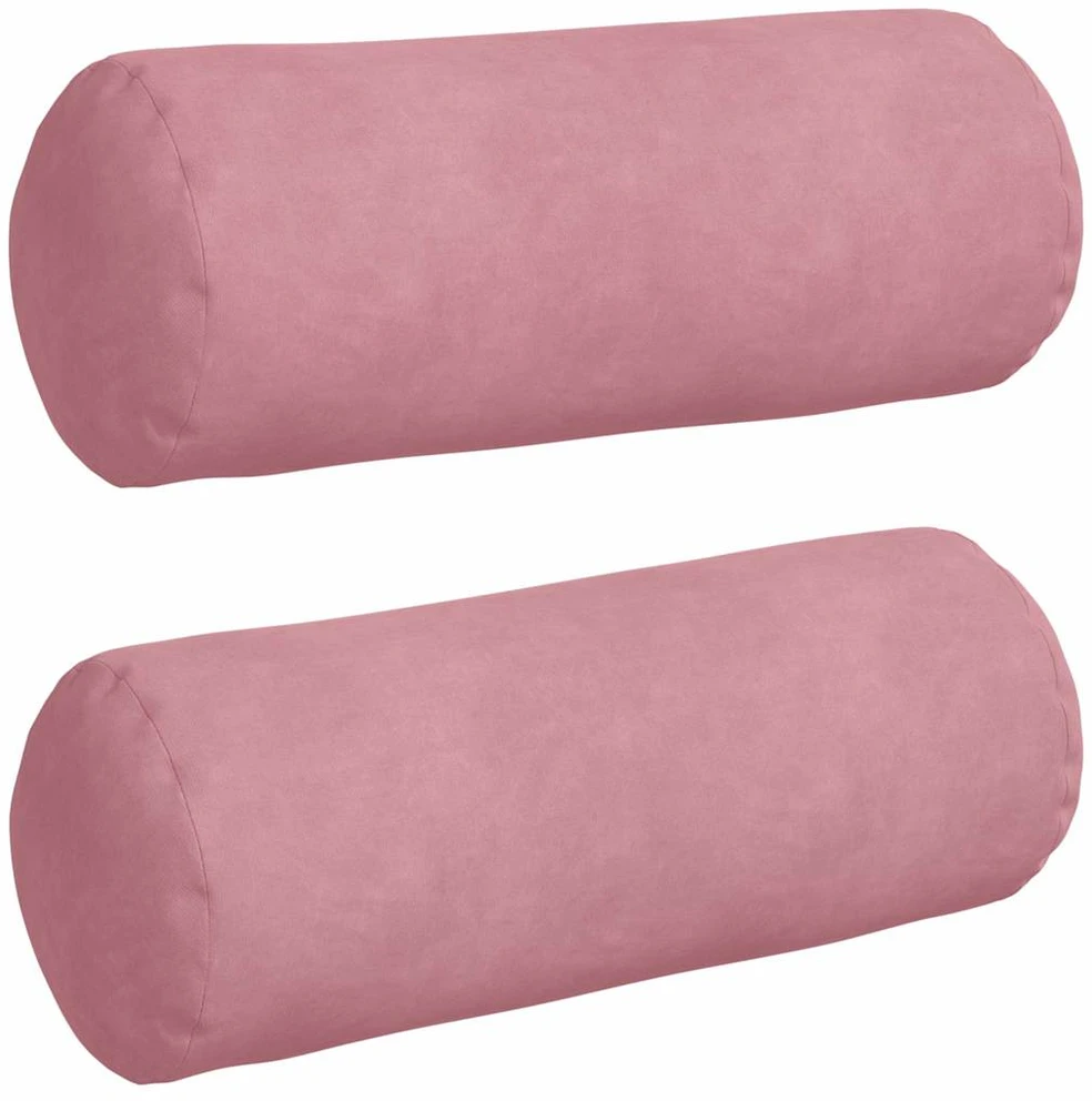 Pagalvės 2 pcs Rožinė Ø 15 x 40 cm Kordūrinis audinys