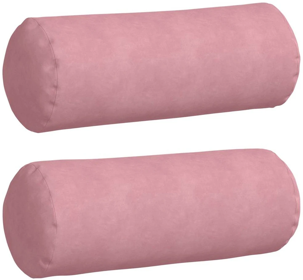 Pagalvės 2 pcs Rožinė Ø 25 x 70 cm Kordūrinis audinys