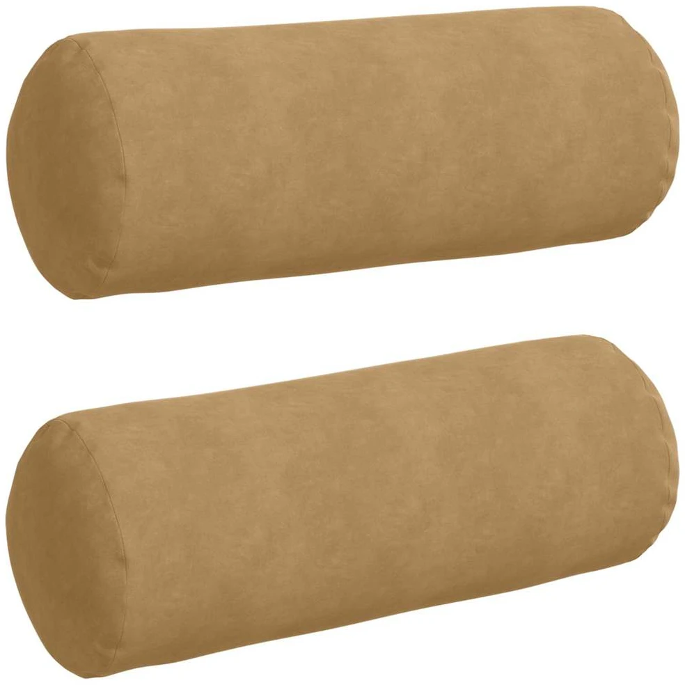 Pagalvės 2 pcs Ruda Ø 25 x 70 cm Kordūrinis audinys