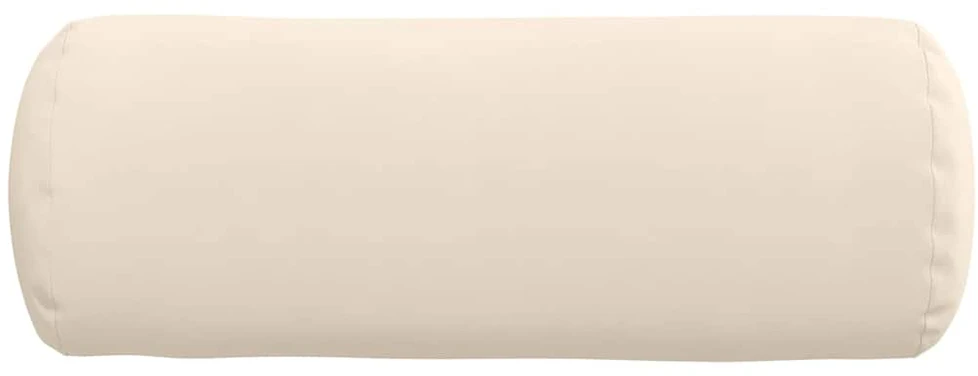 Pagalvės 2 pcs Smėlio Ø 25 x 70 cm Mikropluošto audinys