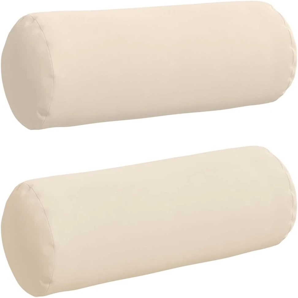 Pagalvės 2 pcs Smėlio Ø 25 x 70 cm Mikropluošto audinys