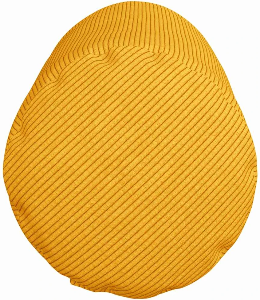 Pagalvės 2 pcs Šviesi geltona Ø 25 x 70 cm Kordūrinis audinys