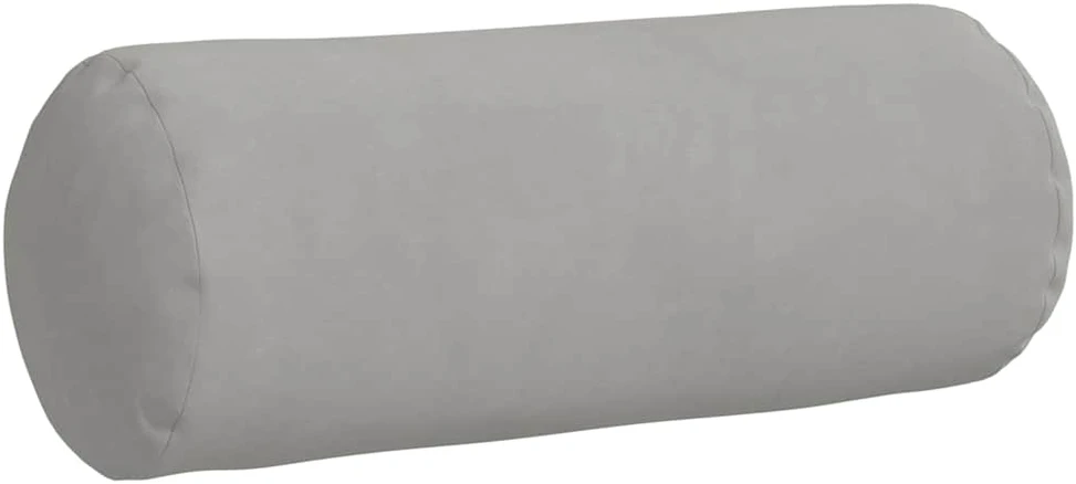 Pagalvės 2 pcs Šviesiai pilka Ø 15 x 40 cm Mikropluošto audinys