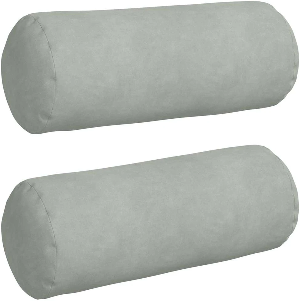 Pagalvės 2 pcs Šviesiai pilka Ø 15 x 40 cm Kordūrinis audinys