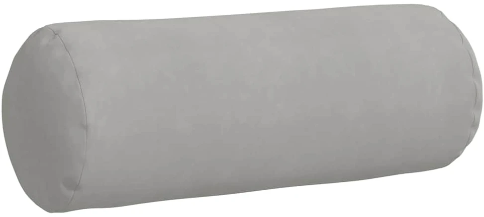 Pagalvės 2 pcs Šviesiai pilka Ø 25 x 70 cm Mikropluošto audinys