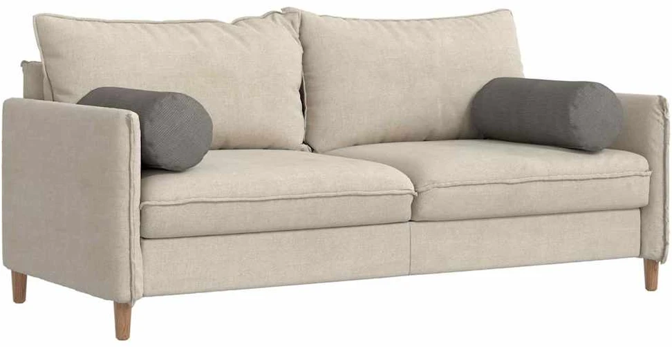 Pagalvės 2 pcs Šviesiai pilka Ø 25 x 70 cm Kordūrinis audinys