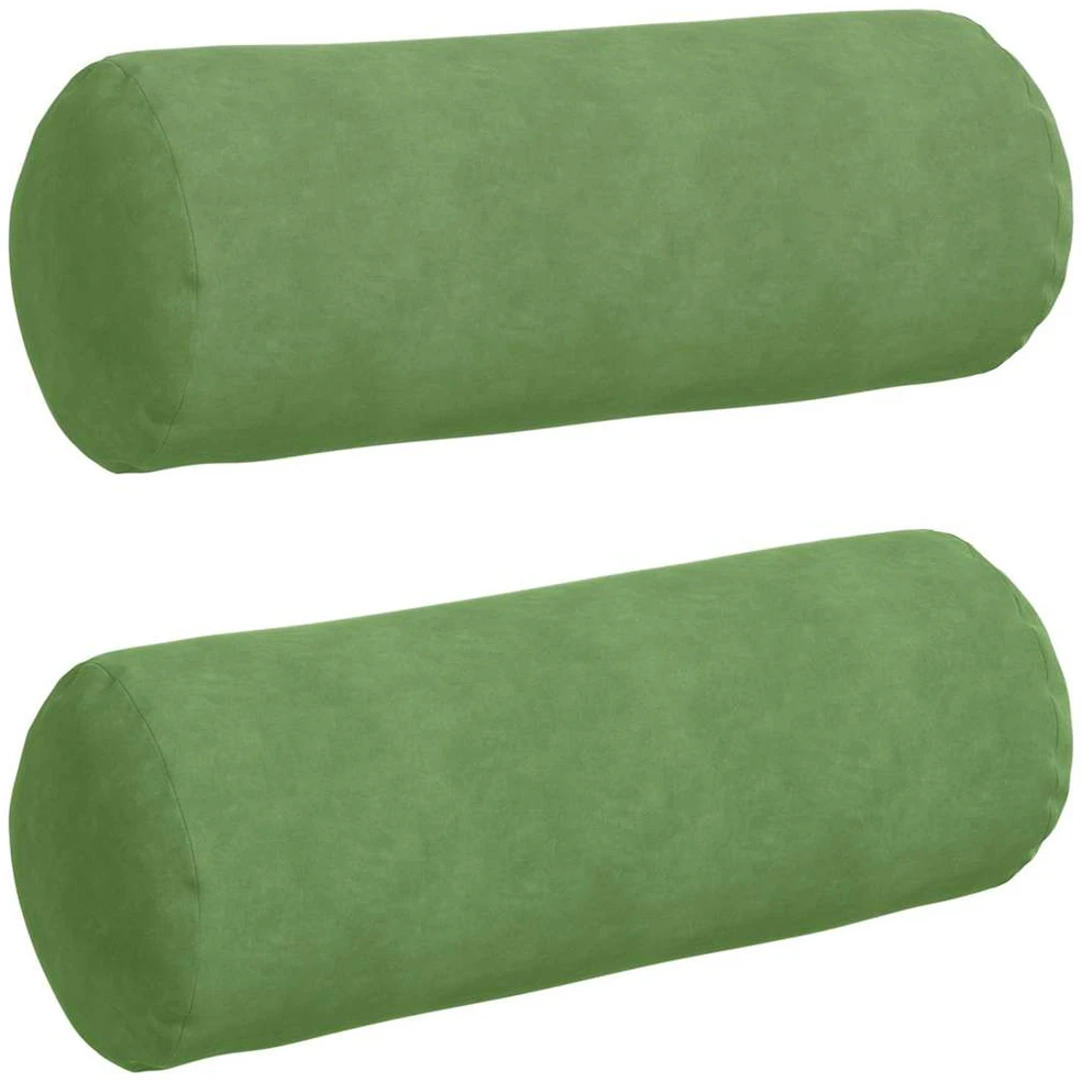Pagalvės 2 pcs Šviesiai žalia Ø 25 x 70 cm Kordūrinis audinys