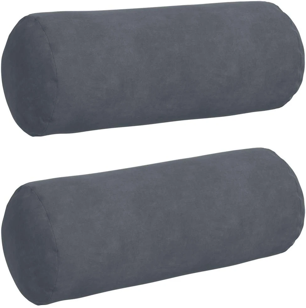 Pagalvės 2 pcs Tamsiai pilka Ø 15 x 40 cm Kordūrinis audinys